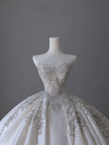 Niulatu Ball Gown Sweetheart Neckline Sequin Sleeveless Wedding Dress Bridal Dresses SD2519
