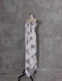 Niulatu A line Halter Floral Chiffon Long Prom Dresses Birthday Dress For Women SD251