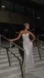 Gorgeous Mermaid Sweetheart Silver Sequin Black Girl Birthday Dress Prom Dress Birthday Outfits For Women HZ1214
