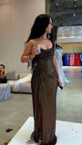 Gorgeous Mermaid One Shoulder Sequin Prom Dresses Formal Summer Wedding Guest Dresses Wedding Guest Outfits HZ1214
