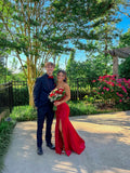Pretty Mermaid Strapless Red 18th Birthday Dress Prom Dress Birthday Outfits For Women HZ1214