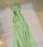 Niulatu Mermaid Spaghetti Straps Backless Long Party Dresses Prom Dresses SD2714