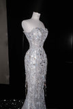 Gorgeous Mermaid Sweetheart Sequin Long Prom Dress Party Dress Graduation Dresses HZ1214