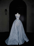 Gorgeous Ball Gown Sweetheart Sequin Long Prom Dress Party Dress Graduation Dresses HZ1214
