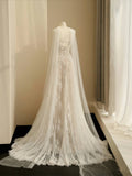 Simple Bridal Gown A line Sweetheart White Lace Floor Length Wedding Dresses Minimalist Bridal Gowns HZ1214