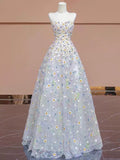 Niulatu Balll Gown Sweetheart Floral Tulle Long Evening Dress Prom Dresses SD2749
