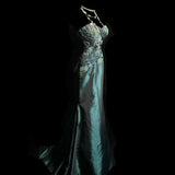 Niulatu Mermaid Sweetheart Taffeta Long Evening Dress Prom Dresses SD2755