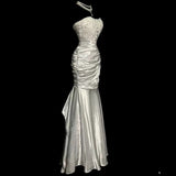 Niulatu Mermaid Sweetheart Lace Ivory Long Evening Gowns Prom Dress SD2757