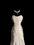 Niulatu Mermaid Sweetheart Taffeta Ivory Long Wedding Dress Bridal Dresses SD2760