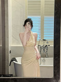 Niulatu Mermaid Straps Long Evening Dress Prom Dresses SD2805