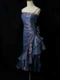 Niulatu Mermaid Spaghetti Straps Satin Long Party Dress Prom Dresses S2806