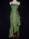 Niulatu Mermaid Spaghetti Straps Satin Long Party Dress Prom Dresses SD2806