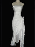 Niulatu Mermaid Spaghetti Straps Satin Long Party Dress Prom Dresses S2806
