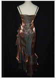 Niulatu Mermaid Spaghetti Straps High Low Party Dress Prom Dresses SD2820