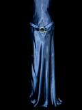 Niulatu Mermaid Halter Neck Blue Satin Backless Prom Gown Fairy Prom Dresses SD2905