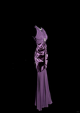 Niulatu Mermaid V Neckline Chiffon Grape Evening Dress Prom Dresses SD2909