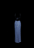 Niulatu Mermaid Boat Neck Blue Sequin Backless Prom Gown Fairy Prom Dresses SD2911