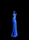 Niulatu Mermaid Sweetheart Neckline Royal Blue Satin Backless Prom Gown Fairy Prom Dresses SD2913