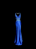 Niulatu Mermaid Sweetheart Neckline Royal Blue Satin Backless Prom Gown Fairy Prom Dresses SD2913