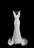 Niulatu Mermaid V Neckline Lace Ivory Long Wedding Dress Bridal Dresses SD2920