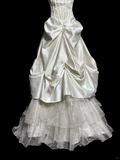 Niulatu Ball Gown Strapless Taffeta Ivory Long Wedding Dress Bridal Dresses SD2920