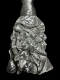 Niulatu Mermaid Sweetheart Neckline Gray Taffeta Prom Dress Ruffle Long Party Dress SD2922