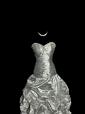 Niulatu Mermaid Sweetheart Neckline Gray Taffeta Prom Dress Ruffle Long Party Dress SD2922