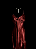 Niulatu Mermaid Spaghetti Straps Satin Burgundy Prom Gown Fairy Prom Dresses SD2923