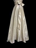 Niulatu A line V Neckline Champagne Lace Prom Gown Fairy Prom Dresses SD2924