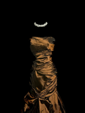 Niulatu Mermaid Strapless Neckline Brown Taffeta Prom Dress Ruffle Long Party Dress SD2925