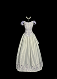 Niulatu Ball Gown Off The Shoulder White Prom Dress Ruffle Long Party Dress SD2927