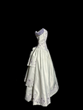 Niulatu Ball Gown Off The Shoulder White Prom Dress Ruffle Long Party Dress SD2927