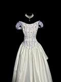 Niulatu Ball Gown Off The Shoulder White Prom Dress Ruffle Long Party Dress SD2927