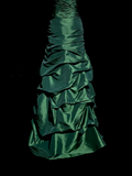 Niulatu Mermaid Sweetheart Neckline Green Taffeta Prom Dress Ruffle Long Party Dress SD2928