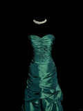 Niulatu Mermaid Sweetheart Neckline Green Taffeta Prom Dress Ruffle Long Party Dress SD2928