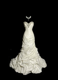 Niulatu Mermaid Sweetheart Taffeta Ivory Long Wedding Dress Bridal Dresses SD2930