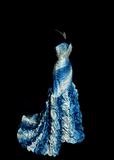 Niulatu Mermaid Sweetheart Sleeveless Long Blue Prom Gown Fairy Prom Dresses SD2934