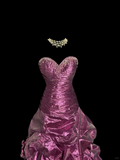 Niulatu Mermaid Sweetheart Neckline Taffeta Prom Dress Ruffle Long Party Dress SD2941