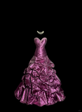 Niulatu Mermaid Sweetheart Neckline Taffeta Prom Dress Ruffle Long Party Dress SD2941