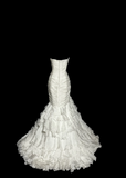 Niulatu Mermaid Sweetheart Tulle Ivory Long Wedding Dress Bridal Dresses SD2946