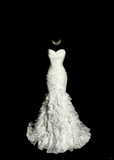Niulatu Mermaid Sweetheart Tulle Ivory Long Wedding Dress Bridal Dresses SD2946