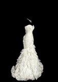 Niulatu Mermaid Sweetheart Tulle Ivory Long Wedding Dress Bridal Dresses SD2946