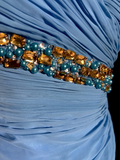 Niulatu Mermaid Sweetheart Blue Chiffon Long Prom Gown Fairy Prom Dresses SD2957