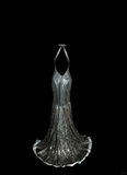 Niulatu Mermaid V Neckline Gray Sequin Long Prom Gown Fairy Prom Dresses SD2958