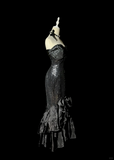 Niulatu Mermaid Sweetheart Black Sequin Long Prom Gown Fairy Prom Dresses SD2961
