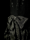 Niulatu Mermaid Sweetheart Black Sequin Long Prom Gown Fairy Prom Dresses SD2961