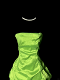 Classy A Line Strapless Taffeta Green Short Homecoming Dress Cocktail Dress Prom Dresses HZ1214
