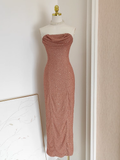 Niulatu Sheath Strapless Sequin Party Dress Holiday Birthday Outfits For Women SD359