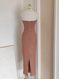Niulatu Sheath Strapless Sequin Party Dress Holiday Birthday Outfits For Women SD359