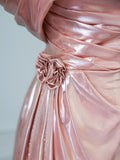 Niulatu A line Off The Shoulder Pink Evening Dress Prom Dresses SD3813